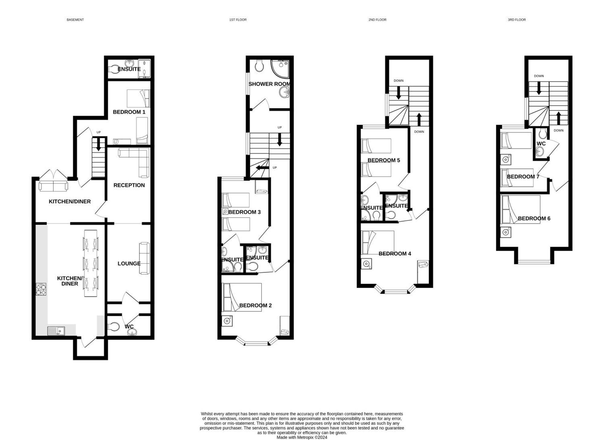 Villa 7 Bed House Hove Exterior foto